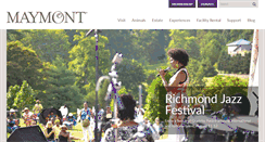 Desktop Screenshot of maymont.org