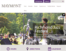 Tablet Screenshot of maymont.org